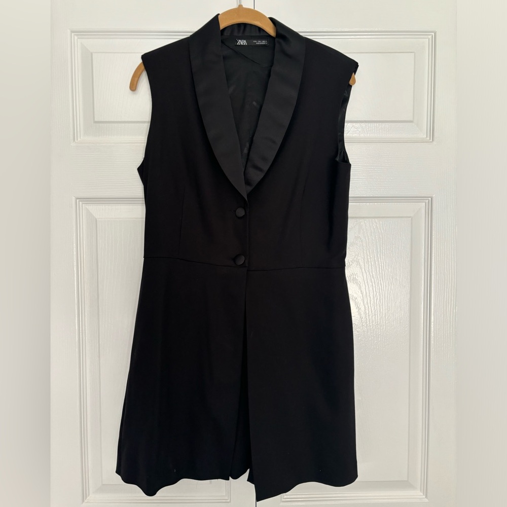Zara Tuxedo Romper- Size Large